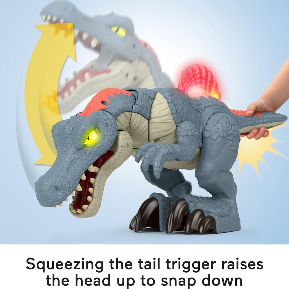 NEW Fisher-Price Imaginext LARGE Jurassic World Dinosaur Spinosaurus Toy - Picture 9 of 15